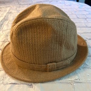 VINTAGE STETSON TAN WOOL/ACRYLIC/NYLON FEDORA MENS HAT SIZE L(7 1/4-7 3/8)